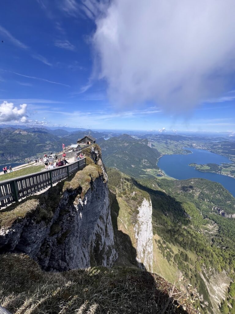 Aussicht Schafberg über das Salzkammergut